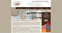 Desktop Screenshot of flohsamen-info.de